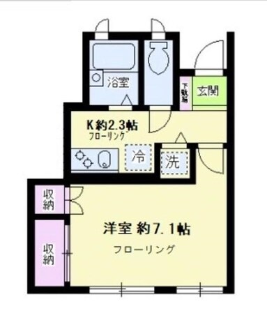 学芸大学駅 徒歩9分 1階の物件間取画像